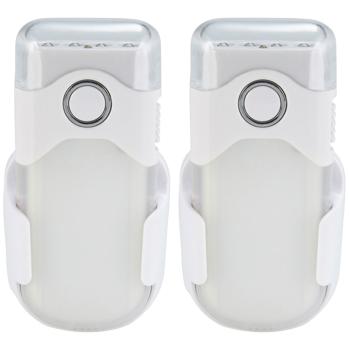 Preview: 2er-Set Clevere Akku LED-Taschenlampe für die Steckdose mit Einschaltautomatik: 20lm, weiss, bis 2h unabhängig - Nacht-&Notfalllicht für mehr Sicherheit