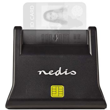 Preview: USB Kartenlesegerät für Speicherkarten & SmartCards - Sichere Online-Authentifizierung - Kompatibel mit Windows 7/8/10 - USB 2.0 Schnittstelle