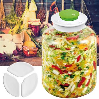 5L Fermentierglas mit Entlüftungsventil & 3 Gewichten - Perfekte Fermentation für beste Konservierungs-Ergebnisse