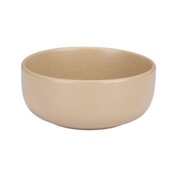 Preview: Geschirr-Set Steingut 16-teilig, beige - Mikrowellen- & spülmaschinenfest - Grundausstattung 4x Teller Schüsseln Tassen - Langlebig & stossfest