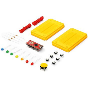 Preview: Innovatives Arduino Maker Kit für Einsteiger: Nano-Board, 2 Steckplatinen, 7 LEDs, Potentiometer - Für einfache Projekte und schnelle Erfolge