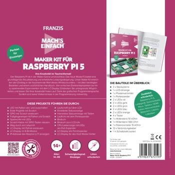 Preview: Kreatives Maker Kit für Raspberry Pi 5 mit LED-Programmierung - Maximale Lern-Motivation & Leistung für angehende Entwickler