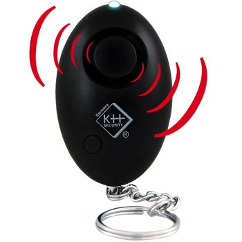 Preview: Lautstarker 120 dB Personenalarm mit LED-Taschenlampe, schwarz, persönliche Sicherheit, hohe Abschreckung, Taschenalarm für Notfälle