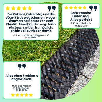 Preview: 12er-Set Dornen-Gitter mit Spikes zur Tierabwehr, Tiervertreiber Stachelmatten gegen Katzen, Hunde, Marder, Schnecken, Schützt Ihre Beete und Pflanzen