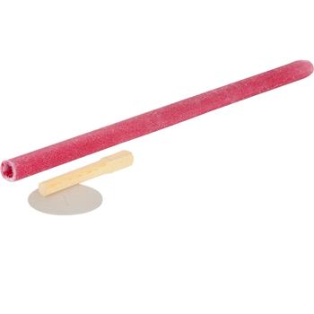 Preview: Outdoor-Fackelset (50 Stück): 45cm Wachsfackeln mit 75 Min Brenndauer, Holzgriff & Handschutz. Ideal für Garten, Camping & Events