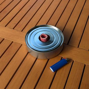 Preview: 2er-Set Outdoor Kerze / Fackel mit extra langer Brenndauer (ca. 8-10 Std.): Romantische Gartenbeleuchtung, perfekt für lange Sommerabende