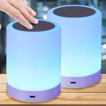 2er-Set Akku Tischlampe - dimmbar mit Touch-Funktion - 6 Lichtfarben, kabellos, USB-C-aufladbar, 18650 Li-Ion 1200 mAh