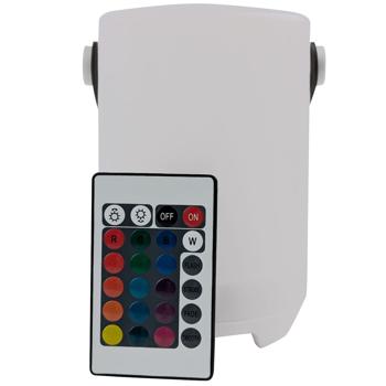 Preview: Akku Tischlampe mit 4 Lichtmodi - 16 RGB-Farben & weisses Licht - IP44 Schutzart für Innen- & Aussenbereiche - Inkl. Fernbedienung & USB-C Ladekabel