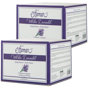 Preview: 2er-Set Lavendel Körperbutter 300ml - Intensive Pflege für geschmeidige & weiche Haut - Beruhigender Duft - Feuchtigkeitspflege für Wellness-Momente