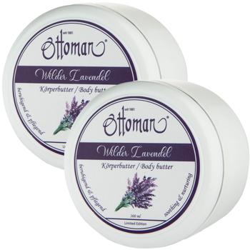 2er-Set Lavendel Körperbutter 300ml - Intensive Pflege für geschmeidige & weiche Haut - Beruhigender Duft - Feuchtigkeitspflege für Wellness-Momente