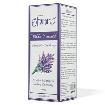 Lavendel Flüssigseife 400ml - reinigt & pflegt die Haut für weiche, saubere & gepflegte Hände - entspannender Duft für Wellness & Erholung