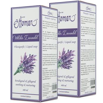 2er-Set Lavendel Flüssigseife - Pflegt & reinigt Hände sanft - Entspannender Duft, ideal vor Schlafengehen - Je 400ml mit Lavandula Angustifolia Extrakt