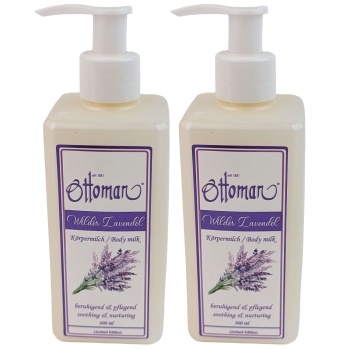 Preview: 2er-Set Lavendel Körpermilch 300ml - Reichhaltige Hautpflege & Wellness für geschmeidige Haut - Beruhigend & feuchtigkeitsspendend