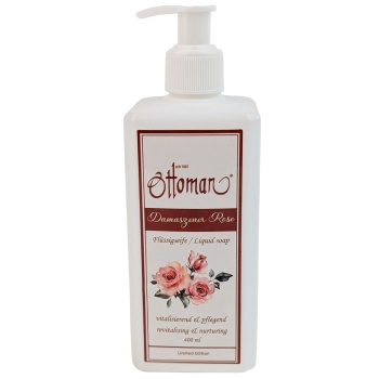 Preview: Rose Flüssigseife 400ml - Sanfte & hygienische Handreinigung für sensible Haut - Milde Pflege mit Rosenduft - Entspannende Wellness-Auszeit täglich