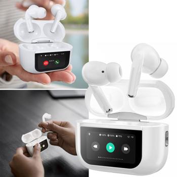 Kabellose ANC In-Ear Kopfhörer mit Ladebox & Touchscreen – erstklassiger Sound, aktive Geräuschunterdrückung, lange Akkulaufzeit & stilvolles Design