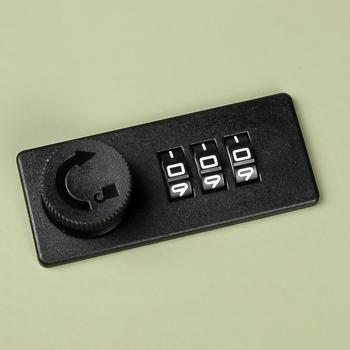 Preview: Schlüsselkasten mit Zahlenschloss - Sicherer Schlüsselsafe aus Stahl für 20 Schlüssel - Dreistelliger Code - 16x7.5x20cm - Inkl. Schrauben & Dübel