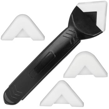 Preview: Fugen-Reparatur-Set 8-teilig - Entfernt Silikon Kleber rückstandslos - Metallschaber, Kunststoffschaber, Silikonkelle - 5 Aufsätze - Für Bad, Küche, Büro