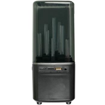 Preview: Tragbarer Party-Lautsprecher mit RGB-Licht, 22cm – Bluetooth, TF-Karte, USB & AUX, mobiler Sound für Partys & Events