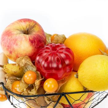 Preview: 6er Set Effektive Obstfliegenfalle, Apfeldesign, Rot – Stilvolle Fruchtfliegenfalle zur Bekämpfung von Frucht- & Obstfliegen