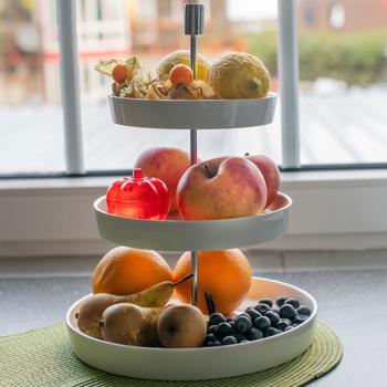 Preview: Effektive Obstfliegenfalle, 2 Stück, Apfeldesign, Rot – Stilvolle Fruchtfliegenfalle zur Bekämpfung von Frucht- & Obstfliegen