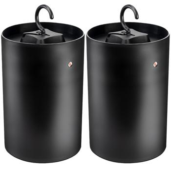 Preview: 2er-Set UV Insekten-Klebefalle - batteriebetrieben mit UV-LED & Dämmerungssensor - für Mücken, Fruchtfliegen - 20qm Reichweite - Zuhause & Camping