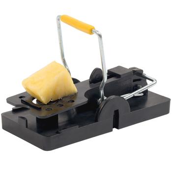 Preview: 8er-Set Mausefallen aus robustem Kunststoff - Effektiver Schlagbügel gegen Plagen drinnen & draussen - Hygienisch, langlebig, 11.6x5x6cm