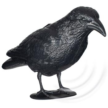 Preview: Effiziente Vogelabwehr Krähe mit Sound: Solarbetriebener Raben Vogelschreck für effektive Vogelabwehr. Natürliche Krähengeräusche zur Abschreckung