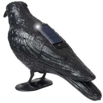 Preview: Effiziente Vogelabwehr Krähe mit Sound: Solarbetriebener Raben Vogelschreck für effektive Vogelabwehr. Natürliche Krähengeräusche zur Abschreckung