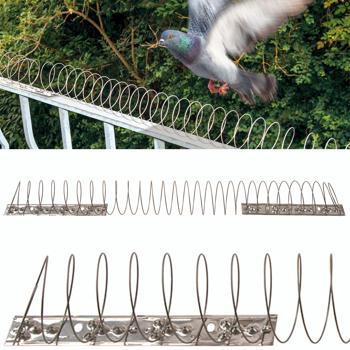 Taubenabwehr Spirale (Edelstahl, 2,4-5 Meter): Vogelschutz - Einfache Montage, flexibel anpassbar, sicherer Schutz, TOP-Qualität