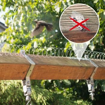 Preview: Taubenabwehr Spirale (Edelstahl, 2,4-5 Meter): Vogelschutz - Einfache Montage, flexibel anpassbar, sicherer Schutz, TOP-Qualität
