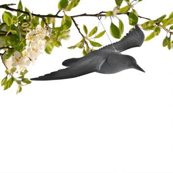 Preview: Vogelabwehr Falke - Realistische Vogelscheuche für Garten, Beete & Balkon - Effektiver Schutz vor Tauben, Staren & Möwen - 59 cm Flügel-Spannweite