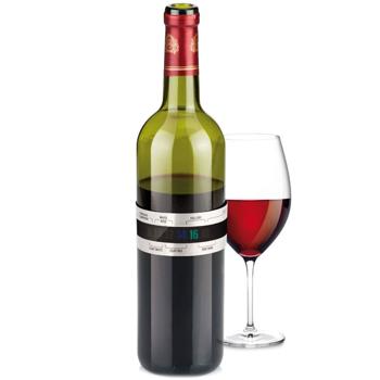 Preview: Weinthermometer Clip - Misst die perfekte Trinktemperatur in 30 Sek. an der Flasche - Edelstahl/Kunststoff - Für Wein, Sekt & Prosecco