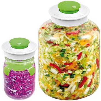 Praktisches Fermentierglas-Set: 1 Liter & 5 Liter Gläser, mit Entlüftungsventil – Für gesunde Lebensmittel und exzellente Fermentationsergebnisse