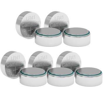 Preview: 10 Alkaline-Knopfzellen LR41/AG 3/LR736 - Quecksilber-frei, vielseitig für Uhren, Taschenrechner, Hörgeräte - 1.5V, Ø 7.9x3.6mm, 28 mAh