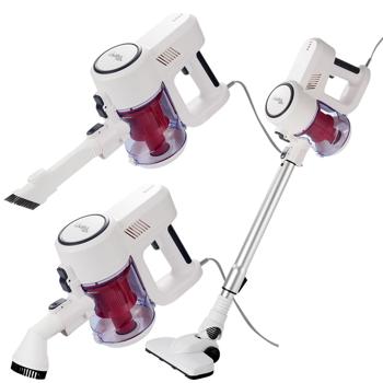 Leistungsstarker 2in1 Zyklon Staubsauger 500W (15kPa): Hand- & Bodensauger mit HEPA-Filter. 800ml Behälter, 4,9m Kabel - Für Allergiker & Reinigung