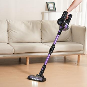 Multifunktionaler 2in1 Akku Staubsauger - Zyklon-Hand- & Bodensauger mit Wischaufsatz, 23 kPa, HEPA-Filter, Alleskönner für makellose Böden