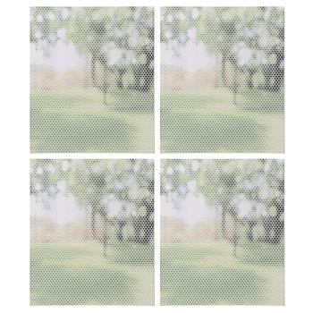 4er-Set Fliegenschutzgitter für Fenster - Zuschneidbar, weiss, UV-beständig - Schutz vor Mücken, Fliegen & Spinnen - 150 x 250 cm mit Klettband