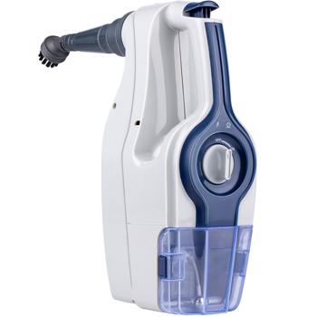 Preview: 2-in-1 Dampfreiniger & Dampfmopp (1600W, weiss-blau) – Gründliche, porentiefe Reinigung ohne Chemie – Ideal für alle Böden & Oberflächen