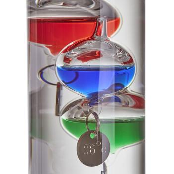 Preview: Galileo Galilei Flüssigkeitsthermometer (44cm): Klassisches Glasthermometer, wissenschaftliches Design für Zuhause, präzise Temperaturanzeige