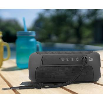 Bluetooth Lautsprecher schwarz - Tragbarer Speaker mit Mikrofon & FM-Radio - 10h Spielzeit - TWS - via USB, Micro-SD, Aux-In - Bluetooth 5.3, 1800mAh Akku