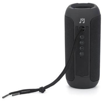 Preview: Bluetooth Lautsprecher schwarz - Tragbarer Speaker mit Mikrofon & FM-Radio - 10h Spielzeit - TWS - via USB, Micro-SD, Aux-In - Bluetooth 5.3, 1800mAh Akku