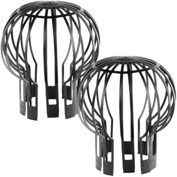 Preview: Fallrohr Schutzgitter 2er-Set - Effektiver Regenrohrschutz Ø 13,2 cm - Verhindert Verstopfungen durch Laub & Zweige - Einfache Montage ohne Werkzeug