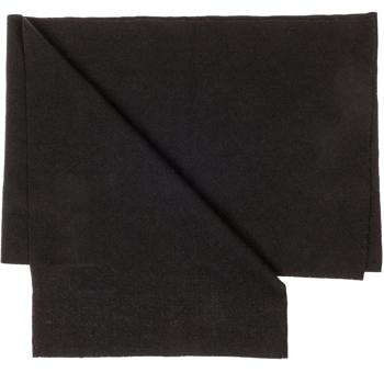 Preview: Fleece-Schal Schwarz - Hält Hals Nacken Ohren warm, Unisex, pflegeleicht, 30x170cm, 100% Polyester - Ideal für kalte Tage & Winter