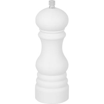 Preview: 2er-Set Salz- und Pfeffermühle schwarz-weiss - Stufenlos einstellbares Alumahlwerk - Ideal für Küche, Kochen & Hobbyköche - Elegantes Design (6x17.5cm)