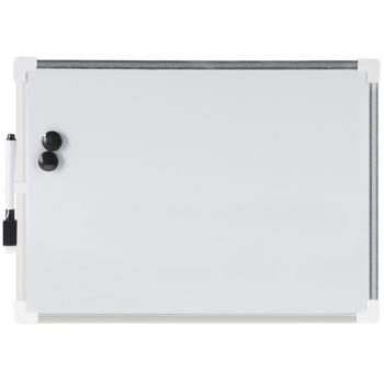 Magnetisches Whiteboard 35x25cm inkl. Stift & 2 Magneten - Ideal für Notizen, Erinnerungen, Planung - Robust, weiss, für Familien & WGs