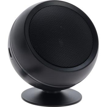 Mini Bluetooth Lautsprecher mit LED-Streifen - Tragbar für unterwegs & Zuhause - Bluetooth 5.0, 3h Akku, USB-C, Schwarz, 5W - Kompakt & klangstark