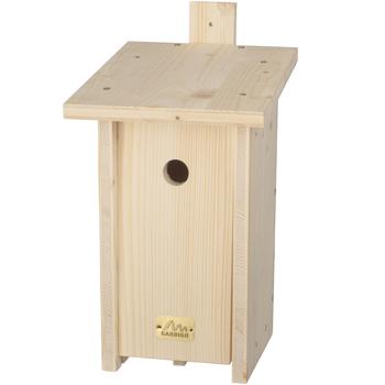 Preview: Nistkasten Bausatz (Fichte): Für Meisen - 19x40x23,5cm - Geben Sie Vögeln ein Zuhause & unterstützen Sie eine soziale Einrichtung
