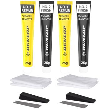 2er-Set Lack Reparatur Set für Metallic-Glanzlack - Kratzer, Unebenheiten, Steinschläge mühelos füllen & versiegeln - Autos, Motorräder, Boote, Wohnwagen