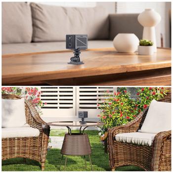 Preview: Mobile WLAN Mini Überwachungskamera 2304 x 1296: Mit App-Fernzugriff – Ein smartes Sicherheitssystem für Zuhause, Büro & Reisen