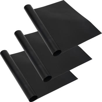 Preview: Antihaft BBQ-Grillmatte, 3er-Set Bratmatte aus Glasfaser-Material, wiederverwendbar, für Gasgrill, Holzkohlegrill, Elektrogrill, lebensmittelkonform